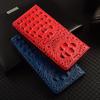 Crocodile Claw Genuine Leather Flip Case for Oneplus 6 6T 7 7T 8 8T 9 9T 9T 10 10T 10T 11 12 12R 13 13T 13R 15 Pro Cover Cases