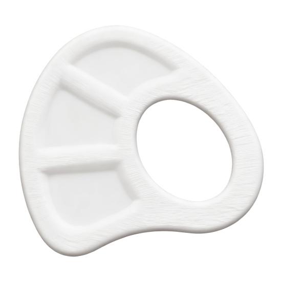 

Yousheng Акриловая палитра для красок Ручная палитра для смешивания цветов Портативный веерообразный дизайн с углублениями Мини-палитра для художников студентов 1pc Left Hand