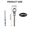 Heavy Duty Steel Eye Bolt Set Multipurpose Eye Bolts Lifting Eye Bolts Robusts Eye Bolts Simple Install for Lifting