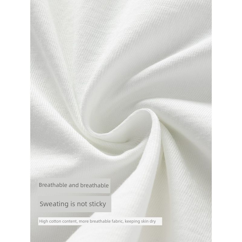 David Bella Kidsren's Short-Sleeved T-Shirt 2026 Summer New Style Baby Girl 5A Antibacterial and Anti-Mite Pure Cotton Thin Top