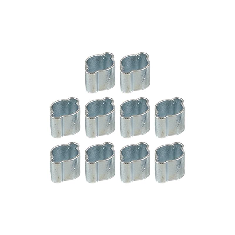 Packung mit 10 Edelstahl 304 Doppelkopf-Schlauchschellen Einfach zu bedienen für sichere Rohrverbindung in Sanitär & Automobil