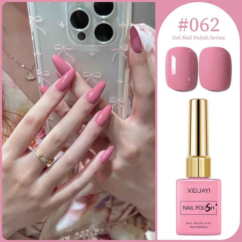 XEIJAYI 15ml Solid Color Nail Gel - 72 Color Options for Nail Art Salons