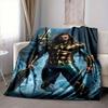1 manta de franela suave, cálida y acogedora de Aquaman con tridente para sofá, cama, oficina y viajes, versátil, regalo para todas las estaciones, regalo de Navidad
