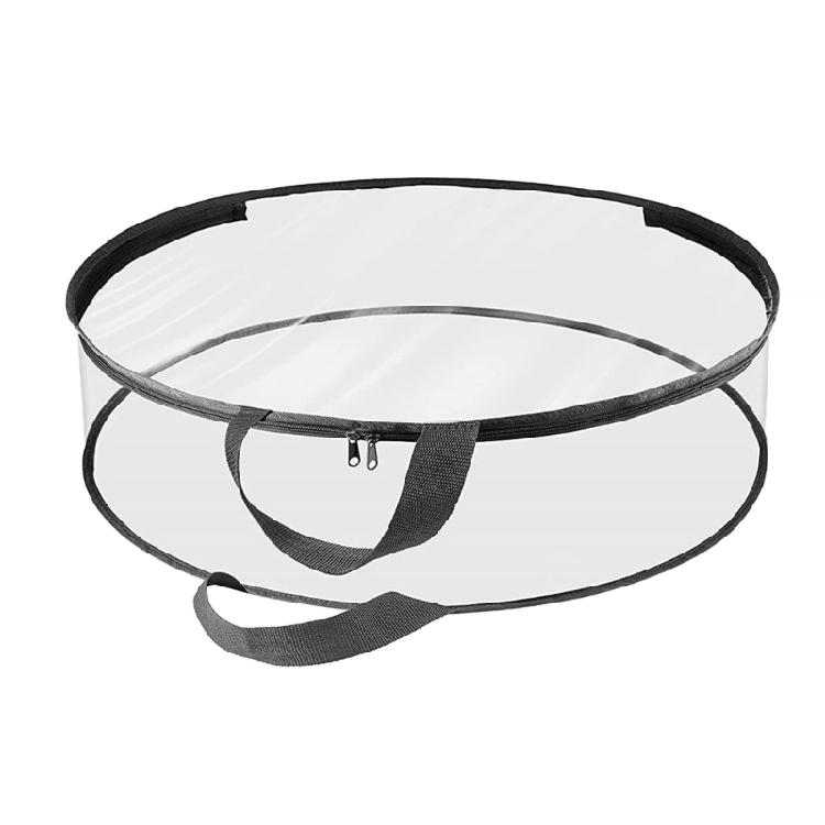 Festive Wreath Storage Container Case Clear Storage Bag for 24-inch Wreaths 1280₽