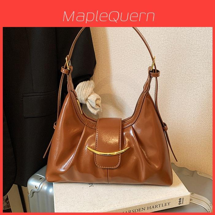 Pu Underarm Bag For Women With Zipper Closure And Interior Pouch For Daily Use