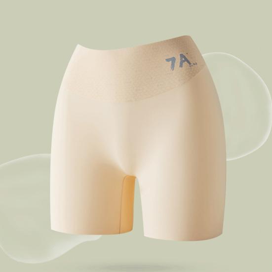 Pustende truser i is-silke for kvinner Formende shorts med høyt liv Sømløse yogabukser med magekontroll Hofteløftende