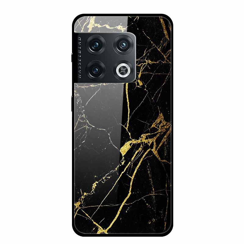 For OnePlus 10 Pro Case Marble Tempered Glass Back Cover Hard Case For OnePlus 10 Pro Shockproof Fundas NE2210 Protective Coque