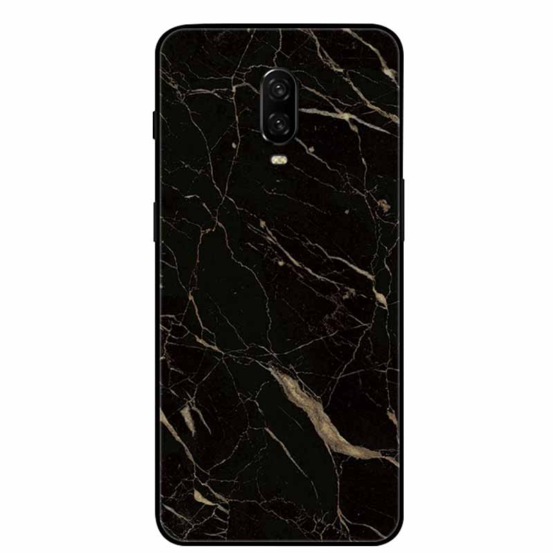 Para Capa One Plus 6 / 6T Animais Pintados Preto TPU Silicone Macio Amortecedor para Oneplus 6T 6 T Capas à Prova de Choque Lobo Legal Bolsa Coque