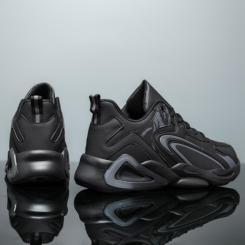 Men's Leather Waterproof Casual Shoes Youth Student Basketball Running Sneakers