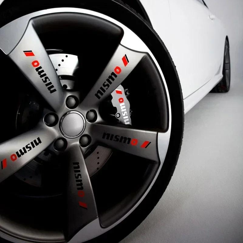 2025 For Nissan 4PCS Car Door Handle Sticker Auto Badge Accessories For Nissan Nismo Logo Tiida Teana Qashqai Juke X trail Note