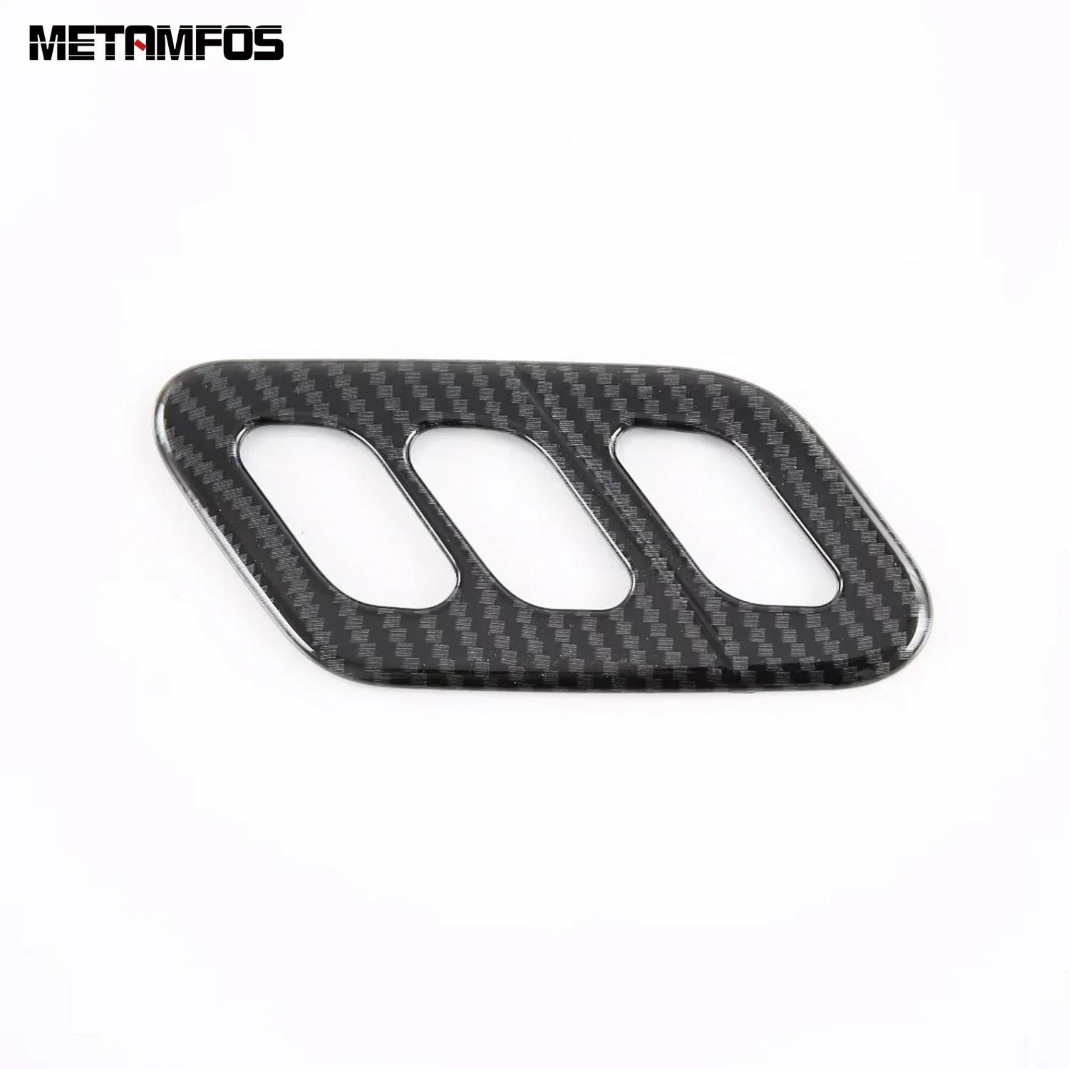 Interior Accessories For Hyundai Palisade  2024 Carbon Fiber Seat Adjustment Switch Control Button Cover Trim Car Styling Carbon Fiber Plastic