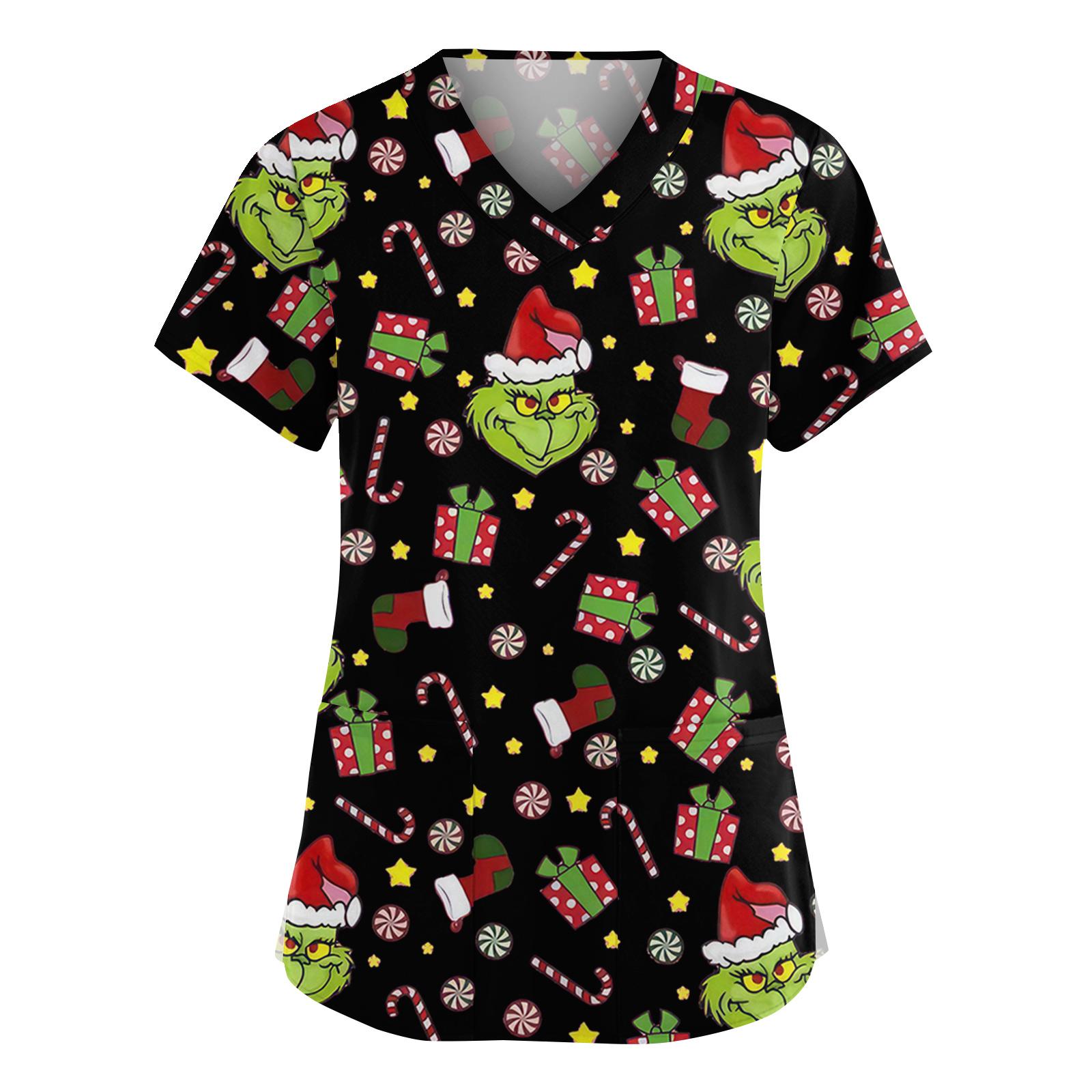 

Женская мода V-образный вырез короткий рукав комбинезон с карманами принт топы одежда M