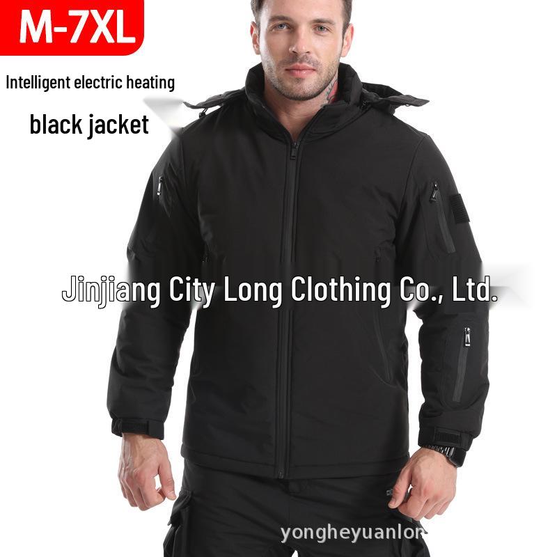Unisex Smart Heating Parka - Full Body Heated, Windproof & Waterproof Jacket for Outdoor Warmth