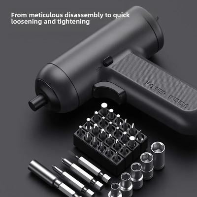 Cordless Rechargeable Electric Screwdriver Set Professional Household Small Fully Automatic Screwdriver Tool for Various Tasks