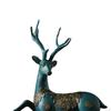 2 Deer Figurines Reindeer Sculptures Gifts Art Ornament Couple Elk Statues for Tabletop Home Decor