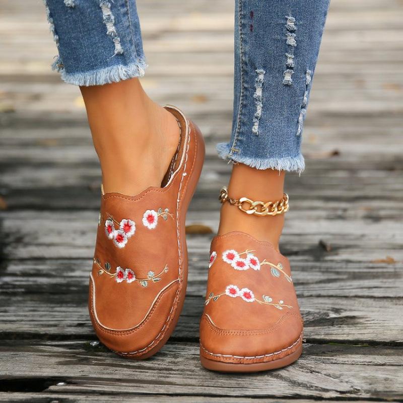 Large size summer new casual bag head women's shoes fashionable flat heel women's shoes