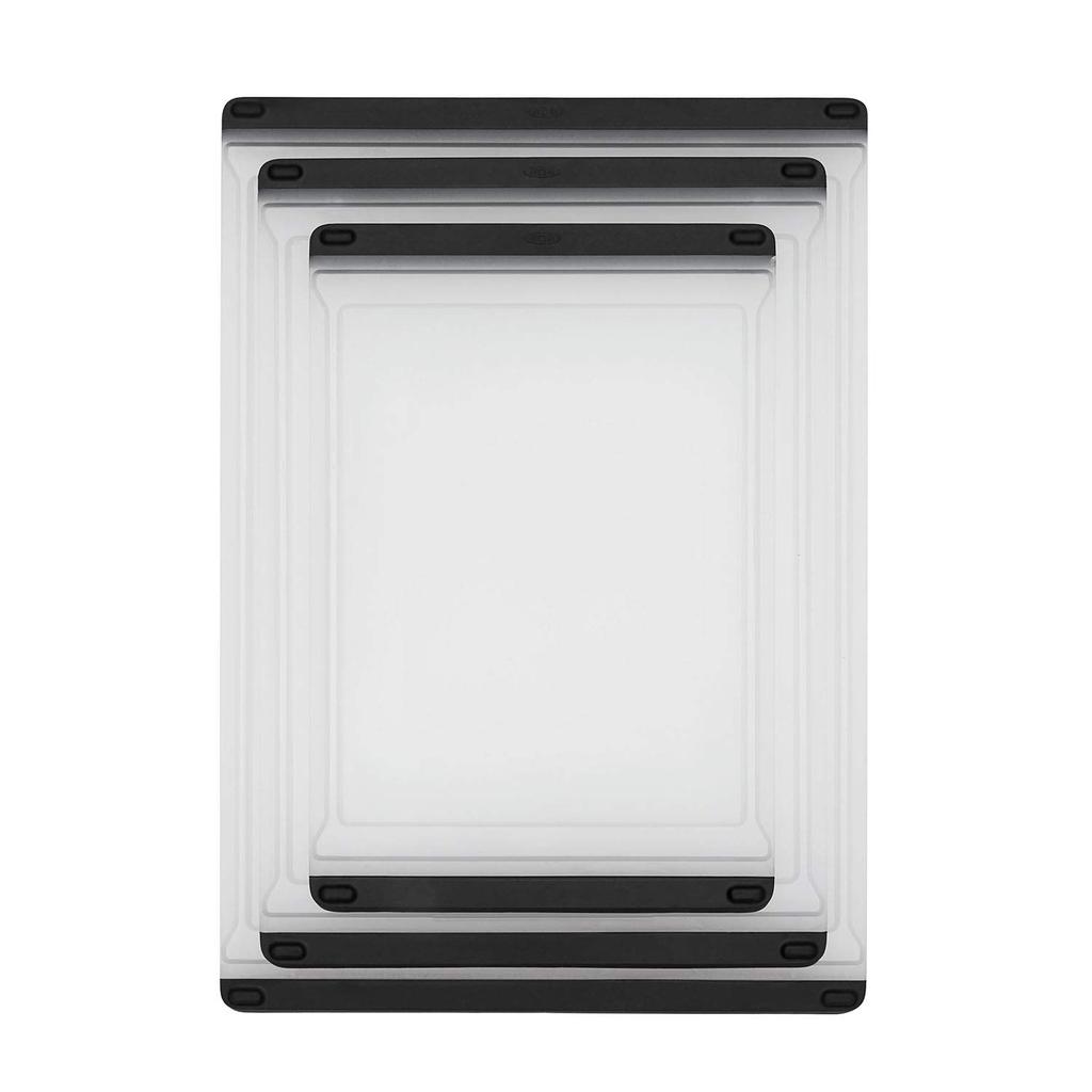 OXO Cutting Medium Size x Dishwasher and Dryer Bleach Use Board, (22.7 32.7 cm), Resin, Safe, Safe, Non-Slip, Moisture-Catching Grooves, Double-Sided