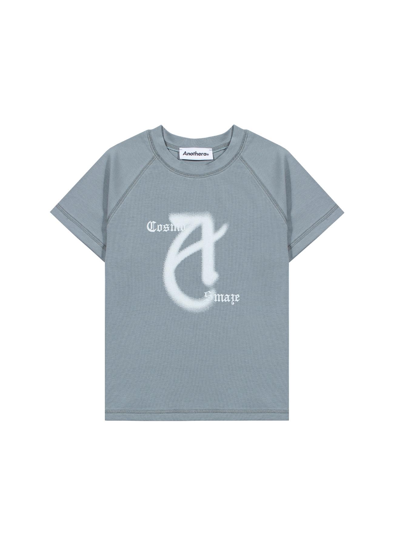Another A Contrast Raglan T-Shirt [Khaki]