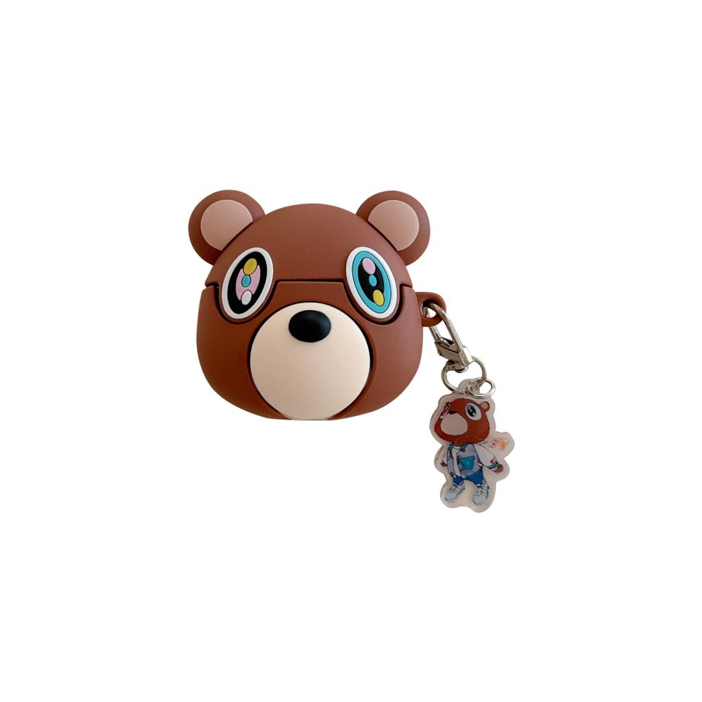Cute Dropout Bear AirPods Pro Apple Bluetooth Headset Case 2/3/4 Generation Cartoon Silicone Protective Case