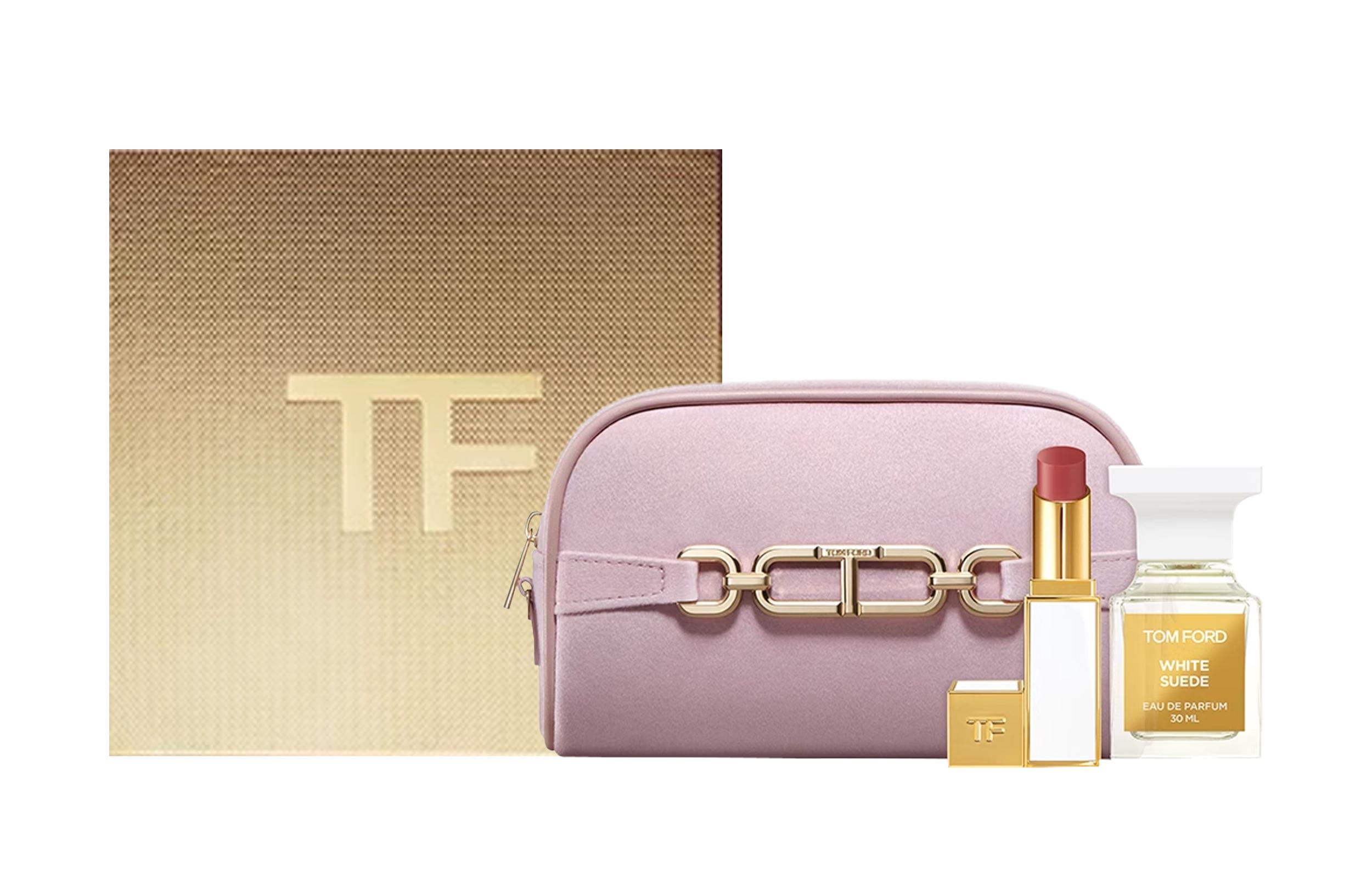 TOM FORD White Musk Perfume Set, Woody Eau De Parfum EDP Camellia Sinensis Leaf Lily Of The Valley 30ml+3.3g