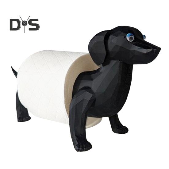 

Держатель для туалетной бумаги, органайзер для рулонов бумаги, забавный держатель для бумажных полотенец в форме животных, украшение для ванной комнаты Dog