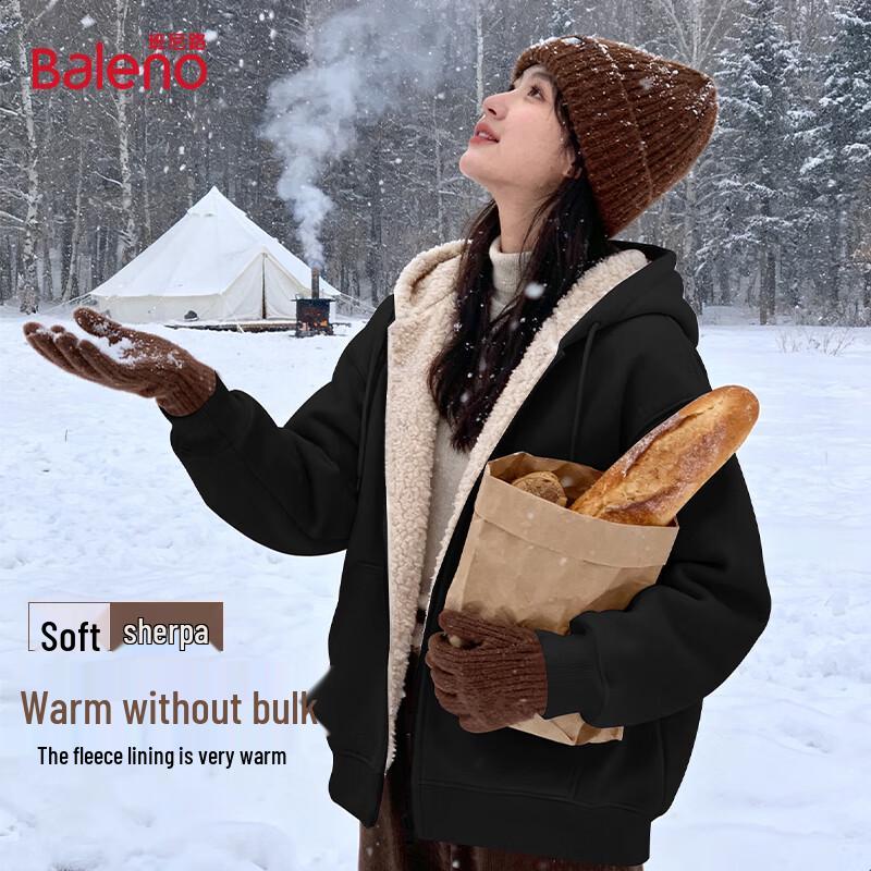 

Женская флисовая куртка на молнии с капюшоном Baleno XL