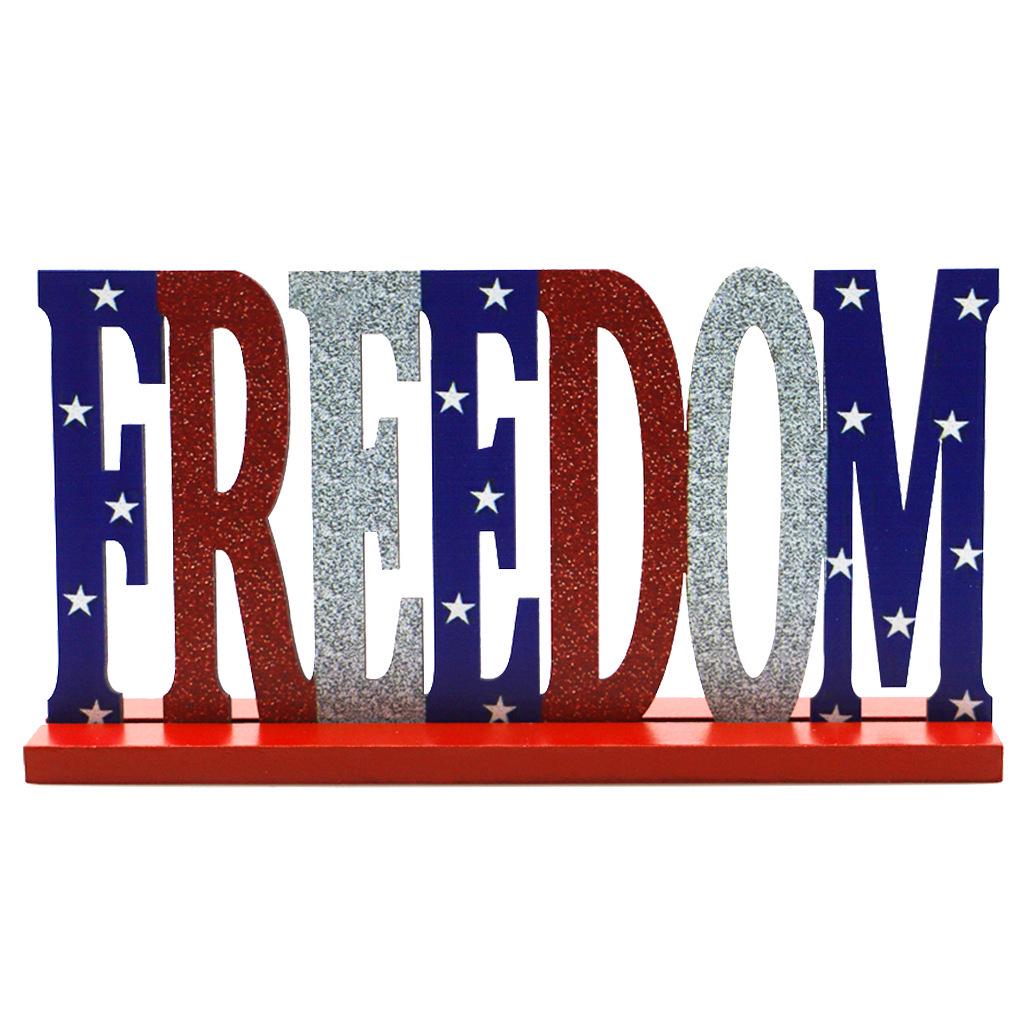 American Independence Day Wooden Letter Decor