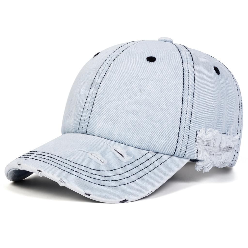 Maßgeschneiderte Used-Look Unisex Kaputte Cowboy Baseball Frühling und Herbst Outdoor Verstellbare Lässige Hüte Sonnenhut Sportkappe