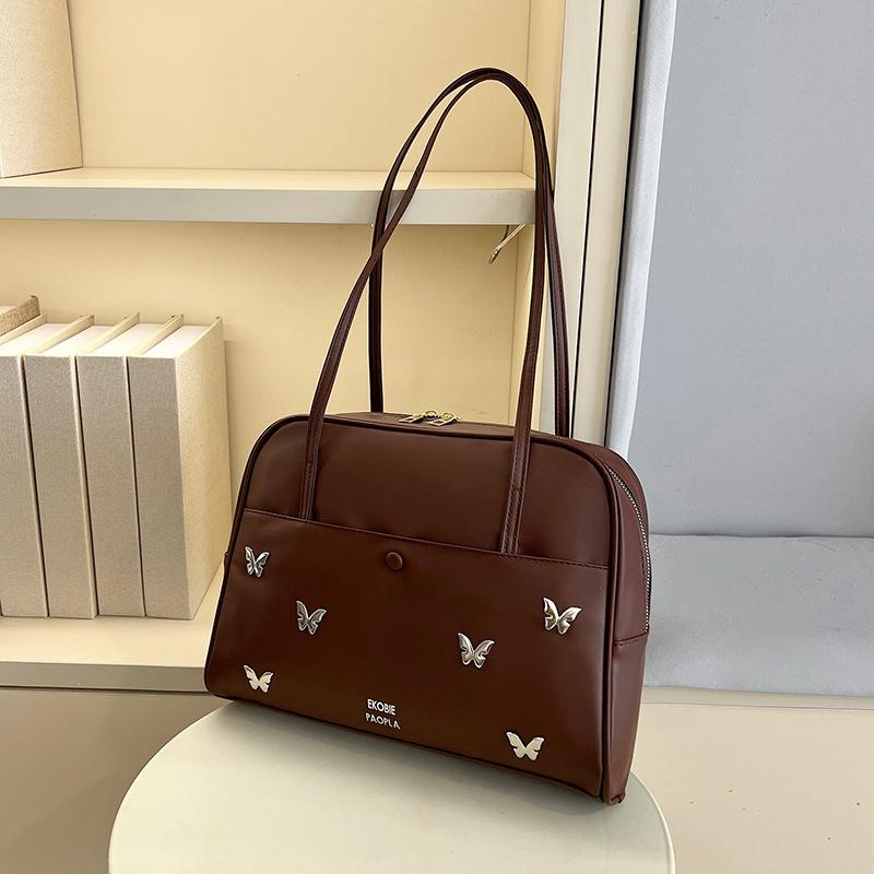 

Корейская версия новой сумки-подушки женская 2025 ретро сумка через плечо для поездок на работу портативная большая вместительная сумка-тоут