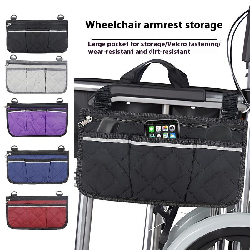 1 Stück Campingstuhl Armlehne Aufbewahrungstasche Rollstuhl Strandstuhl Seitentasche Mit Reflektierendem Streifen Für Angeln Camping Organizer Tasche