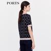 Ports Women's Autumn Short Sleeve Knit Top
