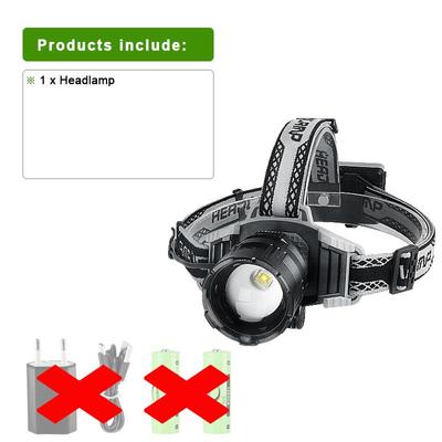 Nejvýkonnější čelovka Vysoce výkonná LED dobíjecí svítilna s USB hlavou Super jasný světlomet s dlouhým dosahem a zoomem Rybářské světlomety