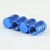 4pcs Knurling Style Tire Valve Caps Aluminum Silver Car Bike Wheel Stem Air Valve Caps Tire Pressure Cap Accessory Valve Stems 1