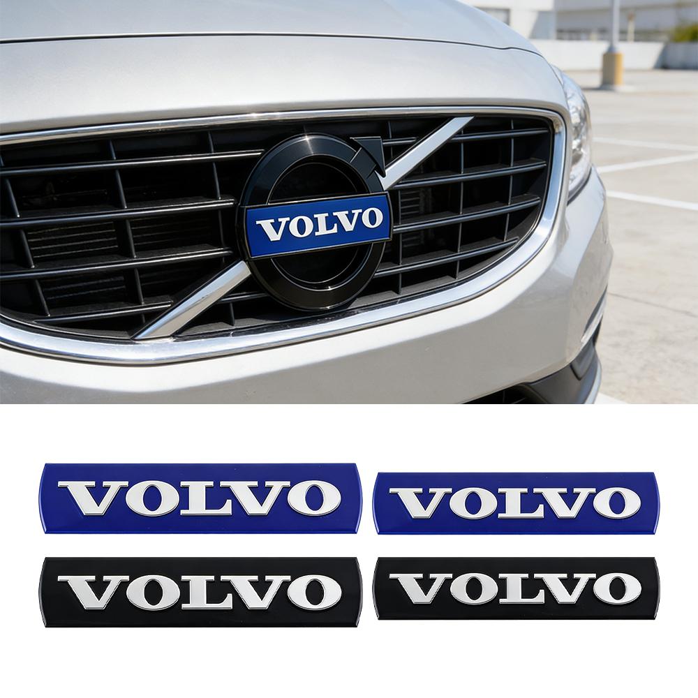 AABBC1 Car Front Hood Grille Sticker Badge Decor Accessories Auto Styling For Volvo RDESIGN XC60 XC90 V60 V40 XC40 V50 S60 V70 C70 XC40