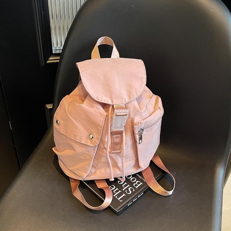Casual Backpack Women's New Fashion Shoulder Handbag Large Capacity Lightweight Travel Oil Backpack