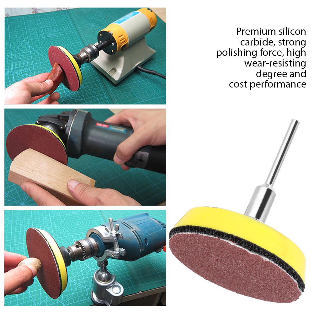 60PCS 2inch Round Shape Red Sanding Discs 100 240 600 800 1000 2000# Grit Sand Papers