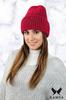 Ginny Winter Hat with Sequin Trim in Red
