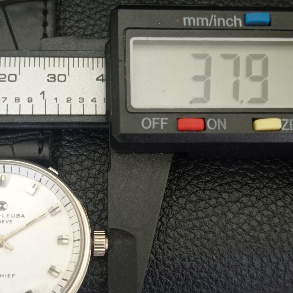 VINTAGE FAVRE LEUBA SEA CHIEF 253 HANDAUFZUG SCHWEIZER HERREN WEISSE UHR a703758-1