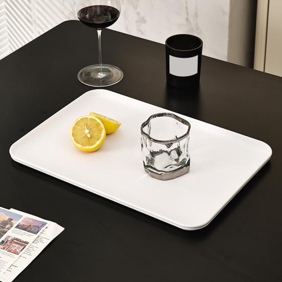 Serving Tray Platter Rectangular Vegetable And Fruit Trays for Snack Dessert Cookie Cheese Plastic Platters Large BPA Free Food Trays Party Supplies