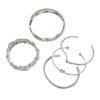 5Pcs/Set Gold Color Knot Cuff Bracelets Metal Women's Hand Bracelet  Jewelry Gifts