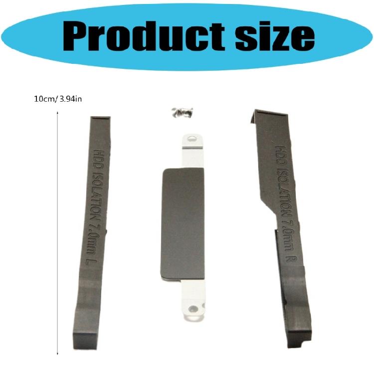 Internal Hard Drive Mounting Rack With Rubber Rail Connector for E6230 Laptop Storage Upgraded Accessories