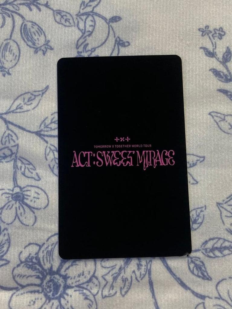 [USED] TXT SWEET Soobin 2-day Limited Live Concert Kyocera Trading Card