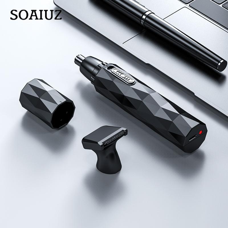 Tagliacapelli elettrico per naso da uomo Epilatore maschile Trimmer per orecchie Trimmer per viso Capelli Barba Sopracciglio Taglierina Strumento per rasatura Rasoio USB ricaricabile