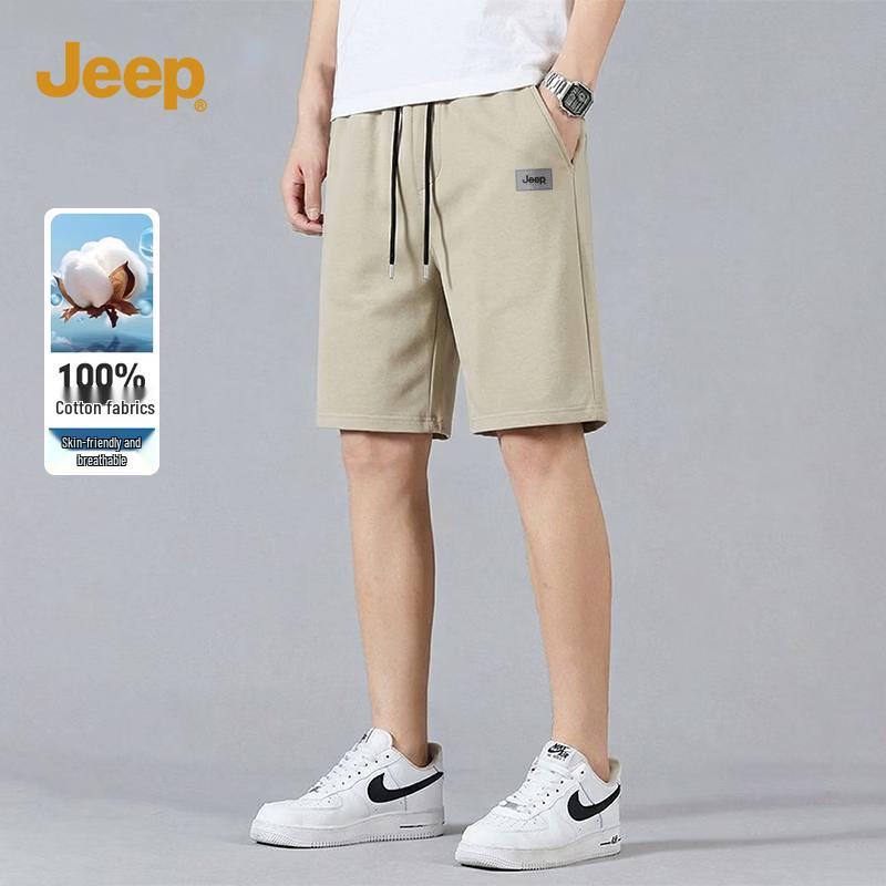 JEEP Men s Cotton Terry Casual Mid-Length Shorts XL