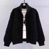 Women Knitted Sweater Coat Zipper Cardigan Coat Cashmere Warm Long Sleeve Jacket Loose Casual Outerwear Autumn Winter