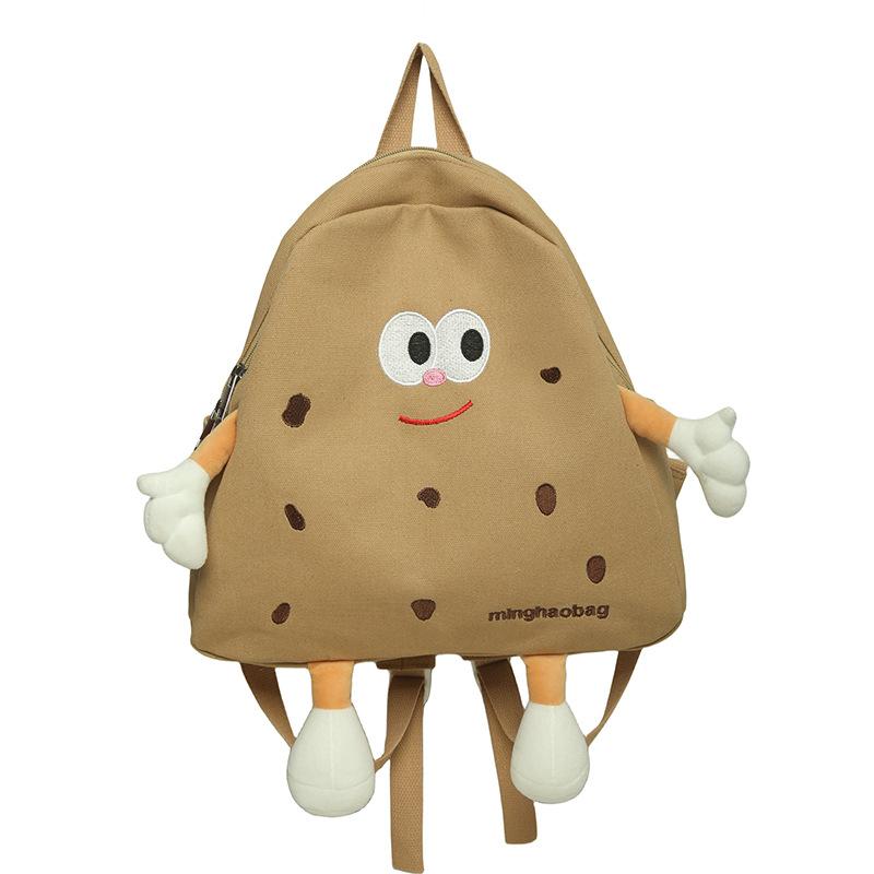 Cookie Bag Female Japanese Ins Soft Cartoon Cute Canvas Backpack