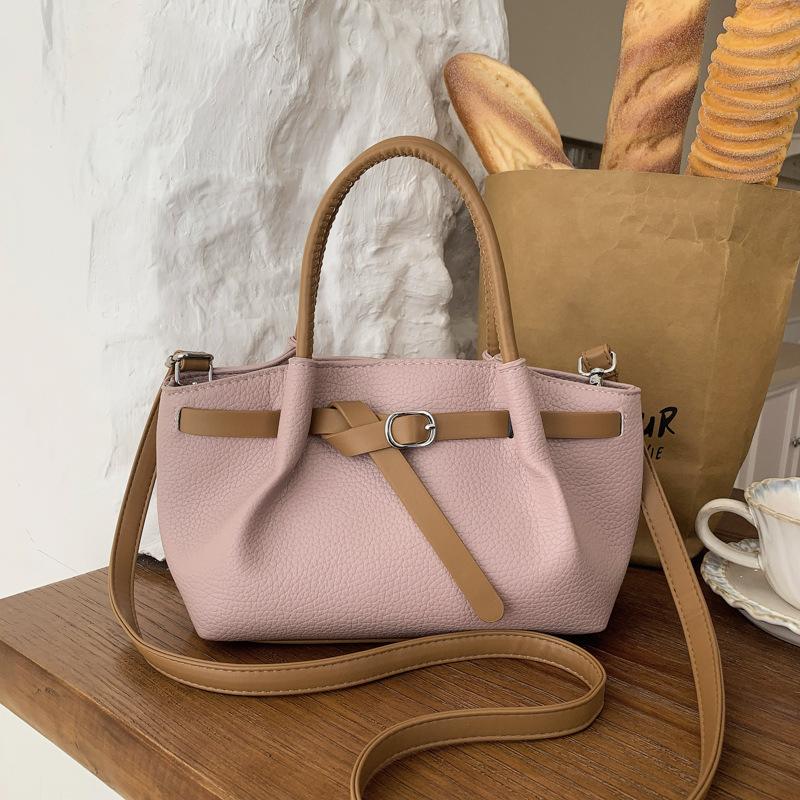 Cool Small Bag, Fashionable Crossbody Bag, Exquisite Handbag with A Bucket Shape, Small Tote Bag