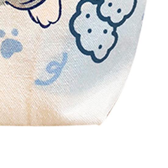 Süße Tierprint-Tragetasche Kinder Canvas-Tasche mit Katze Border Collie Prints Wiederverwendbare Einkaufstasche für Erwachsene Jungen Mädchen Schule Picknick Ausflug