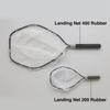 RGM GEAR Landing Net Beginner Fishing 400 (ROOSTER MARKET) 400/200 Rubber, Tackle, Silver/Black