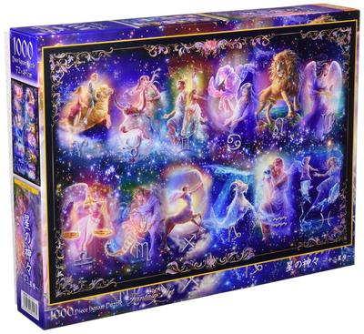 In 1000 Piece Jigsaw Puzzle Hoshino Gods X [Made Japan] ~Twelve Constellations~ (49 72cm) 81-127